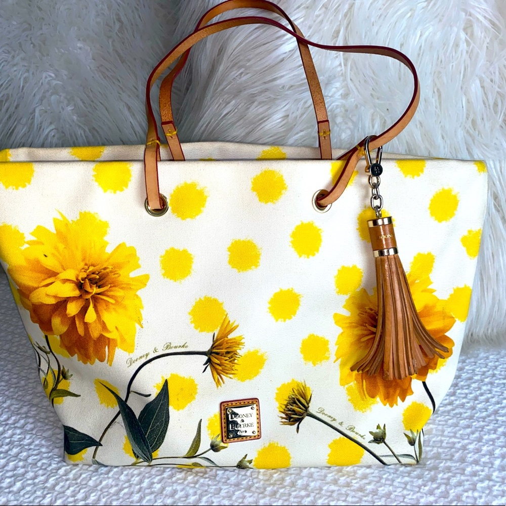Beautiful floral Dooney tote